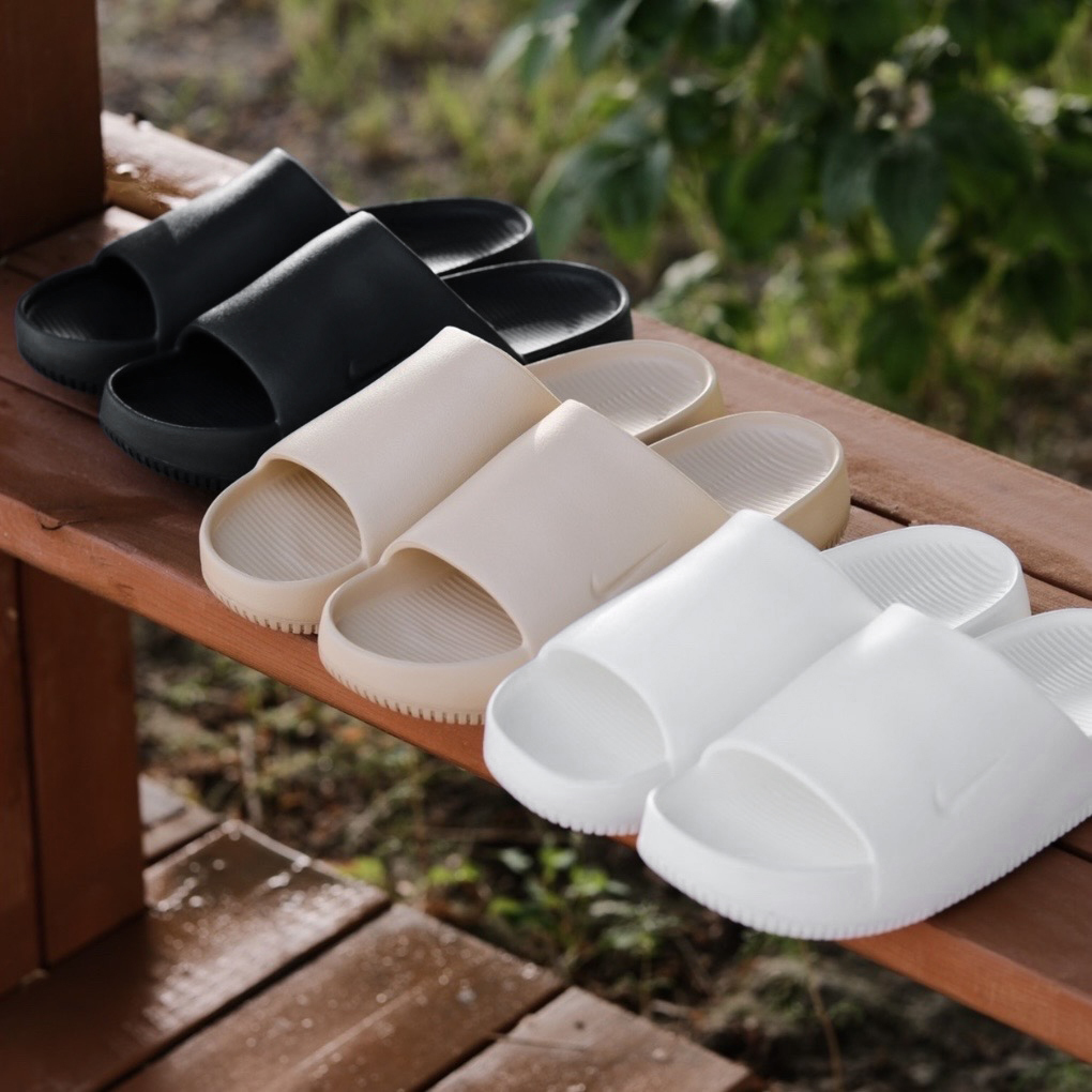 Nike Calm Slide 麵包拖鞋 黑/白/薄荷綠/奶茶色 防水 拖鞋