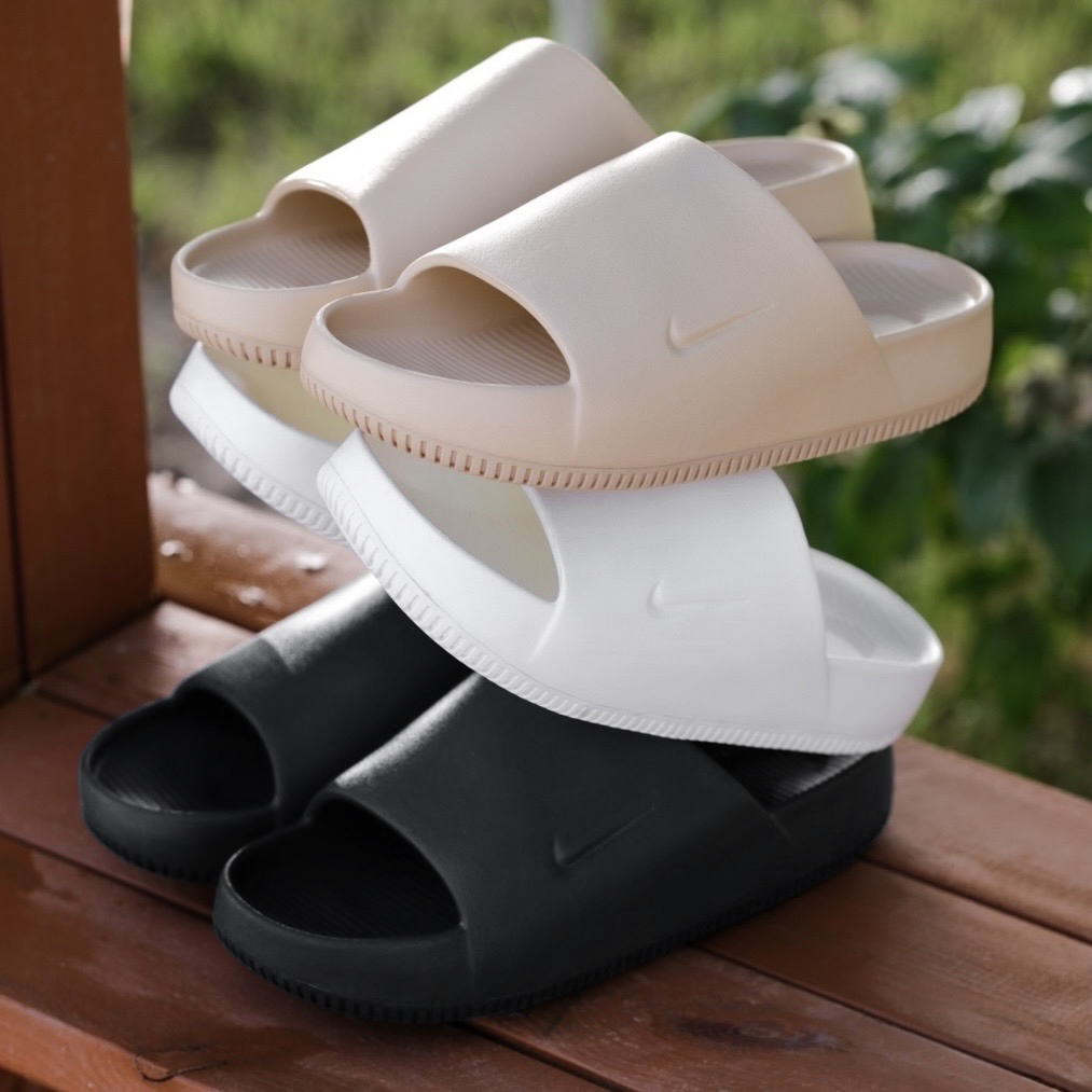 Nike Calm Slide 麵包拖鞋 黑/白/薄荷綠/奶茶色 防水 拖鞋