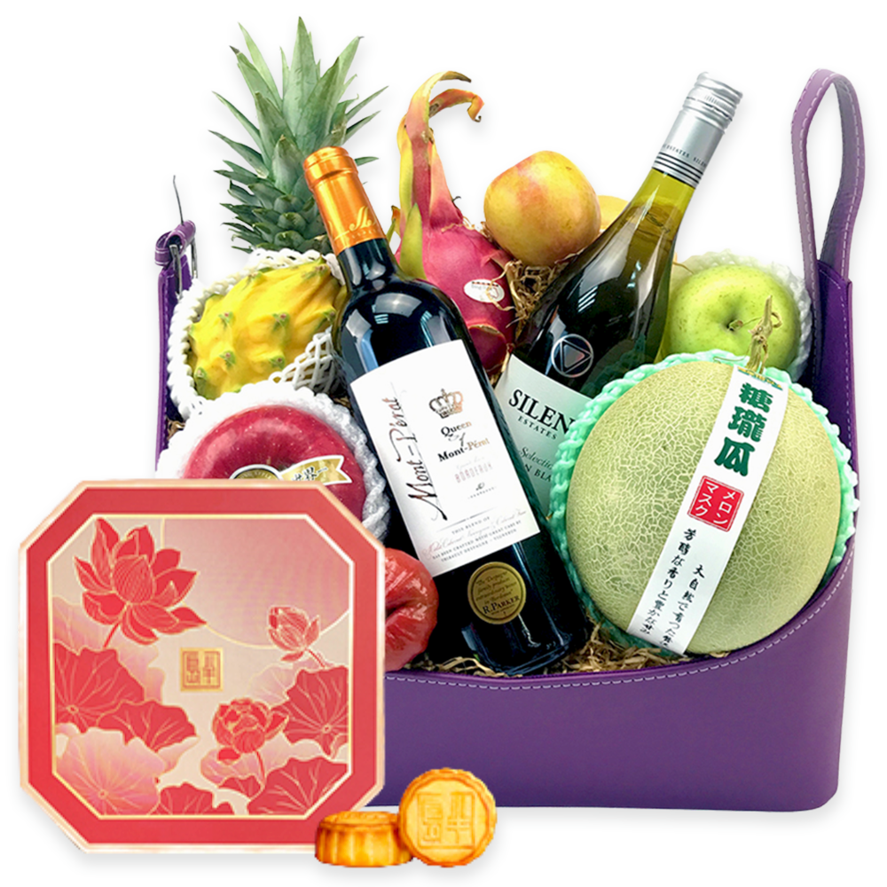 吉祥如意中秋果藍