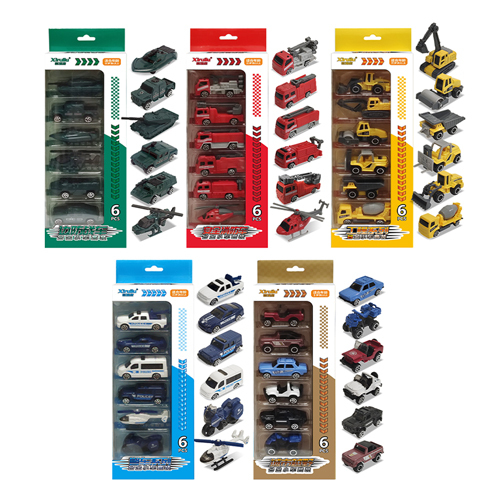 《 KIDMATE 》1:64 6入滑行合金車(隨機出貨)
