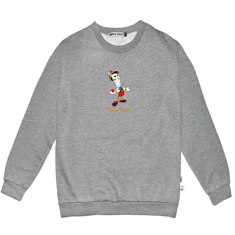 Pinocpaca 木偶駝 高磅數長袖圓T