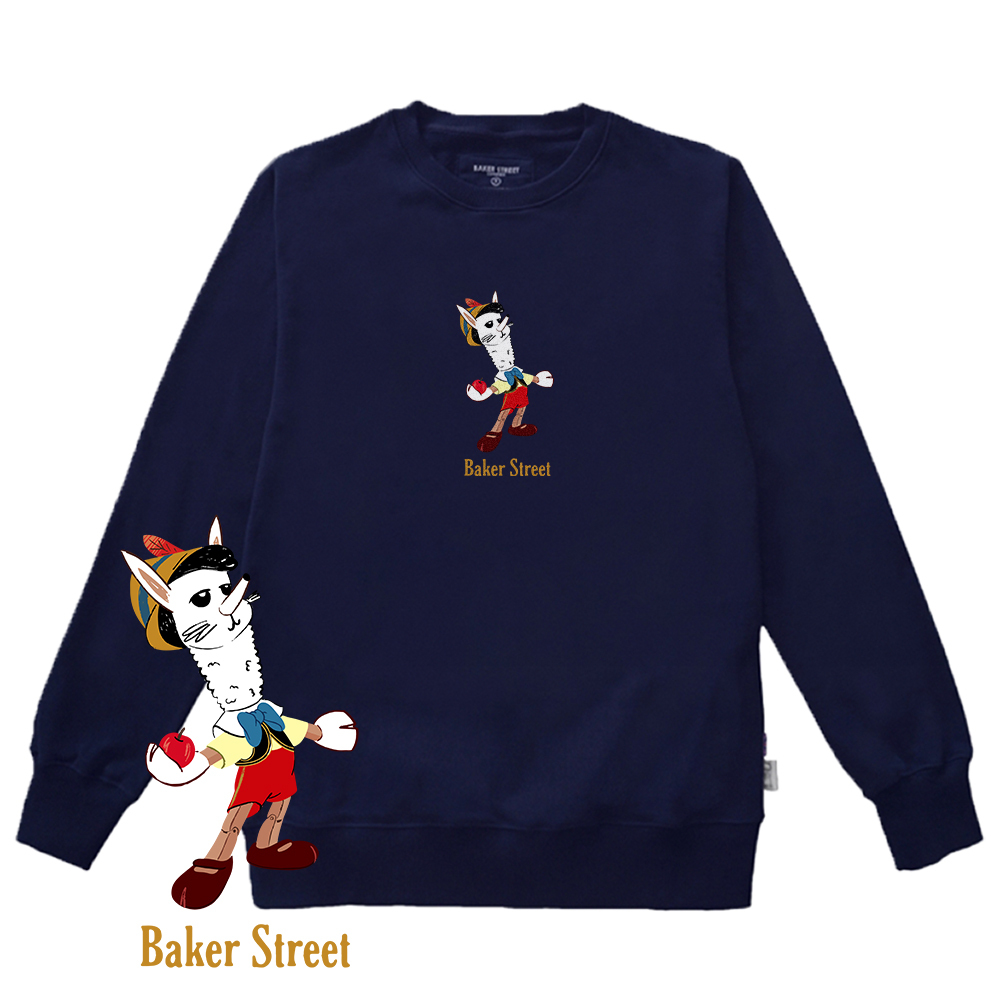 Pinocpaca 木偶駝 高磅數長袖圓T