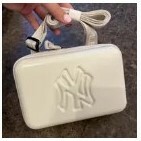 [S] MLB KID'S NY CAMERA BAG,WHITE, 7ACRM013NGP001-50BGL (SMLB268)