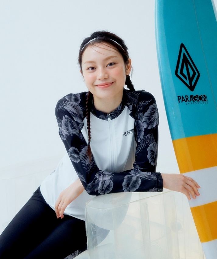 韓國代購 Discovery Expedition 女 寬鬆防曬衣 拉鍊外套 泳衣 衝浪上衣 JUN-