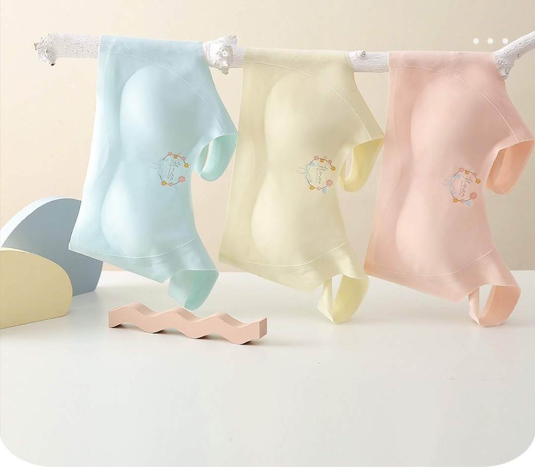 一/二階段 日系 小碎花冰絲防駝少女內衣