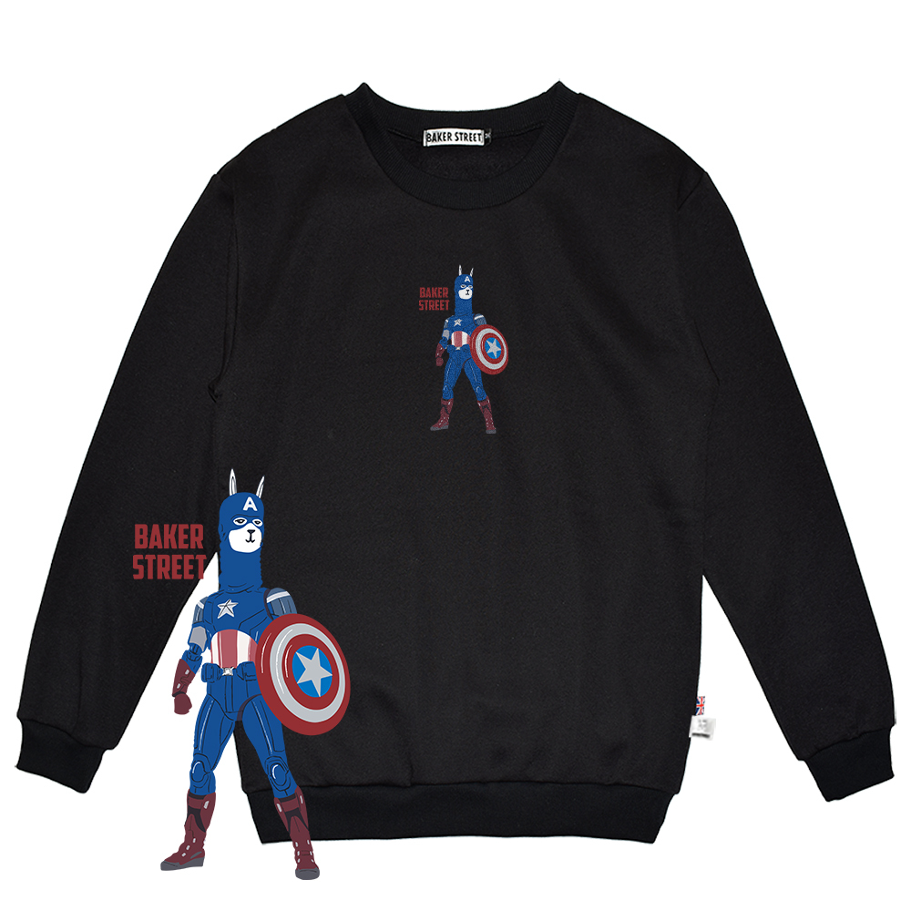 Capaca 羊駝隊長 高磅數長袖圓T