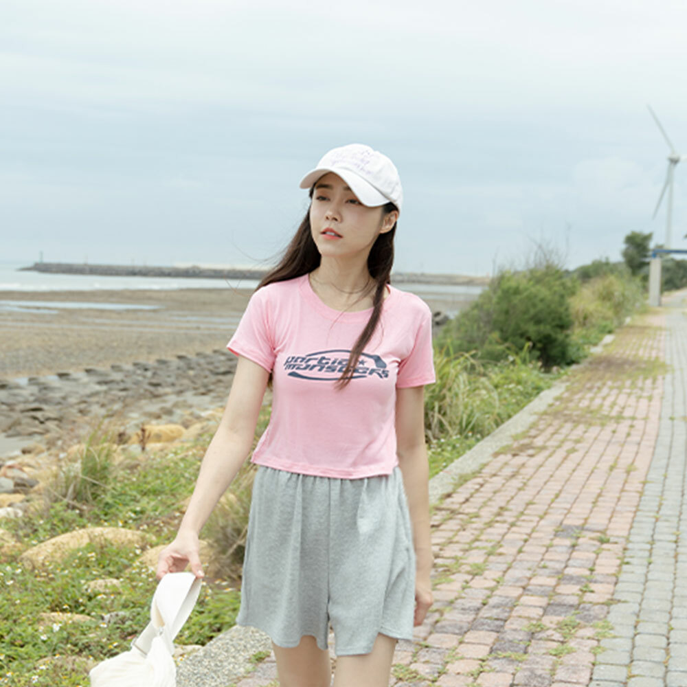 Short version English letter printing top two colors【01039721】in stock+pre-order