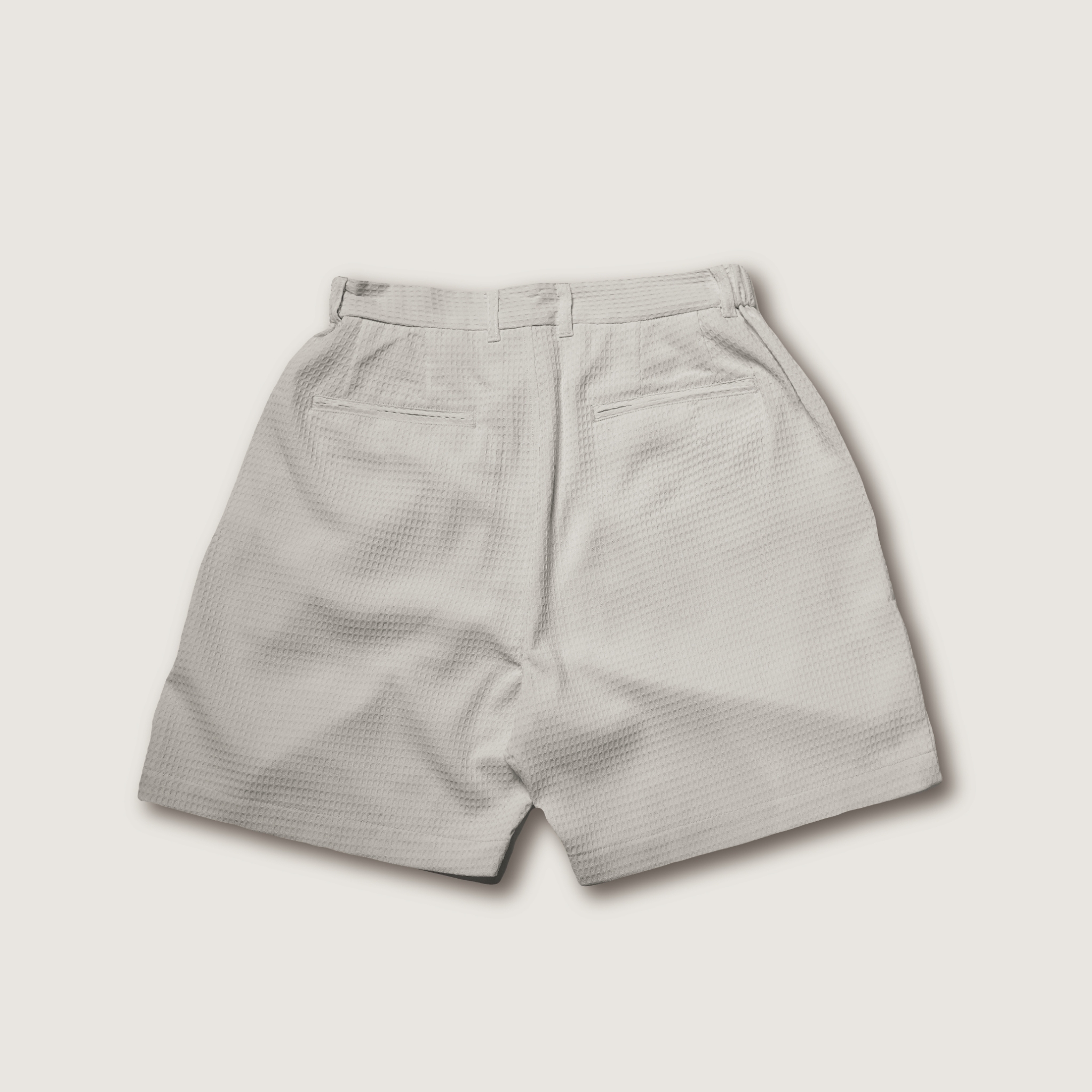 P.B.P - Seersucker Vintage Shorts - Off-White