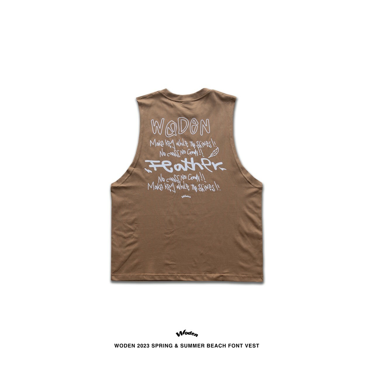 WODEN 2023 Spring & Summer 045 Beach Font Vest 卡其