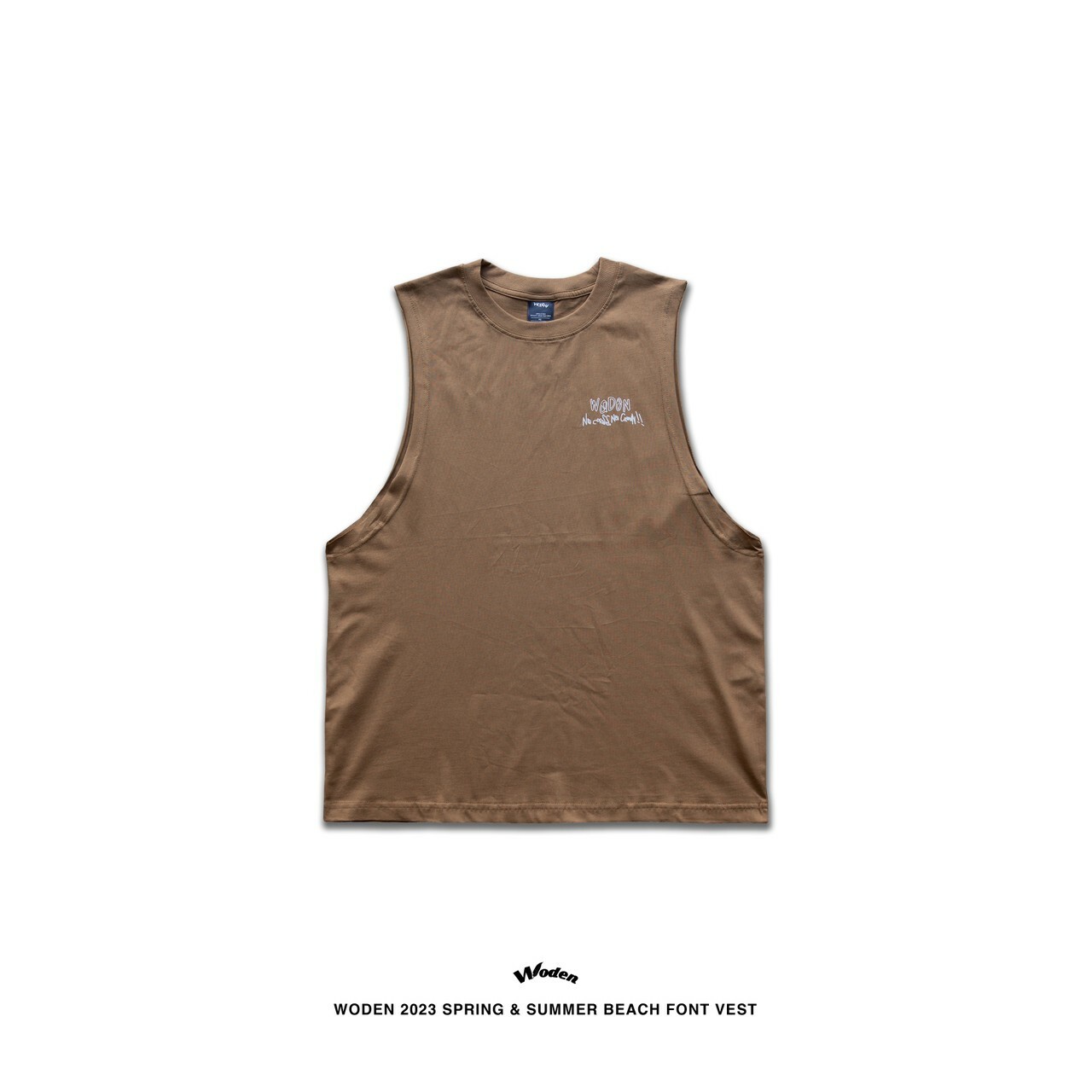 WODEN 2023 Spring & Summer 045 Beach Font Vest 卡其