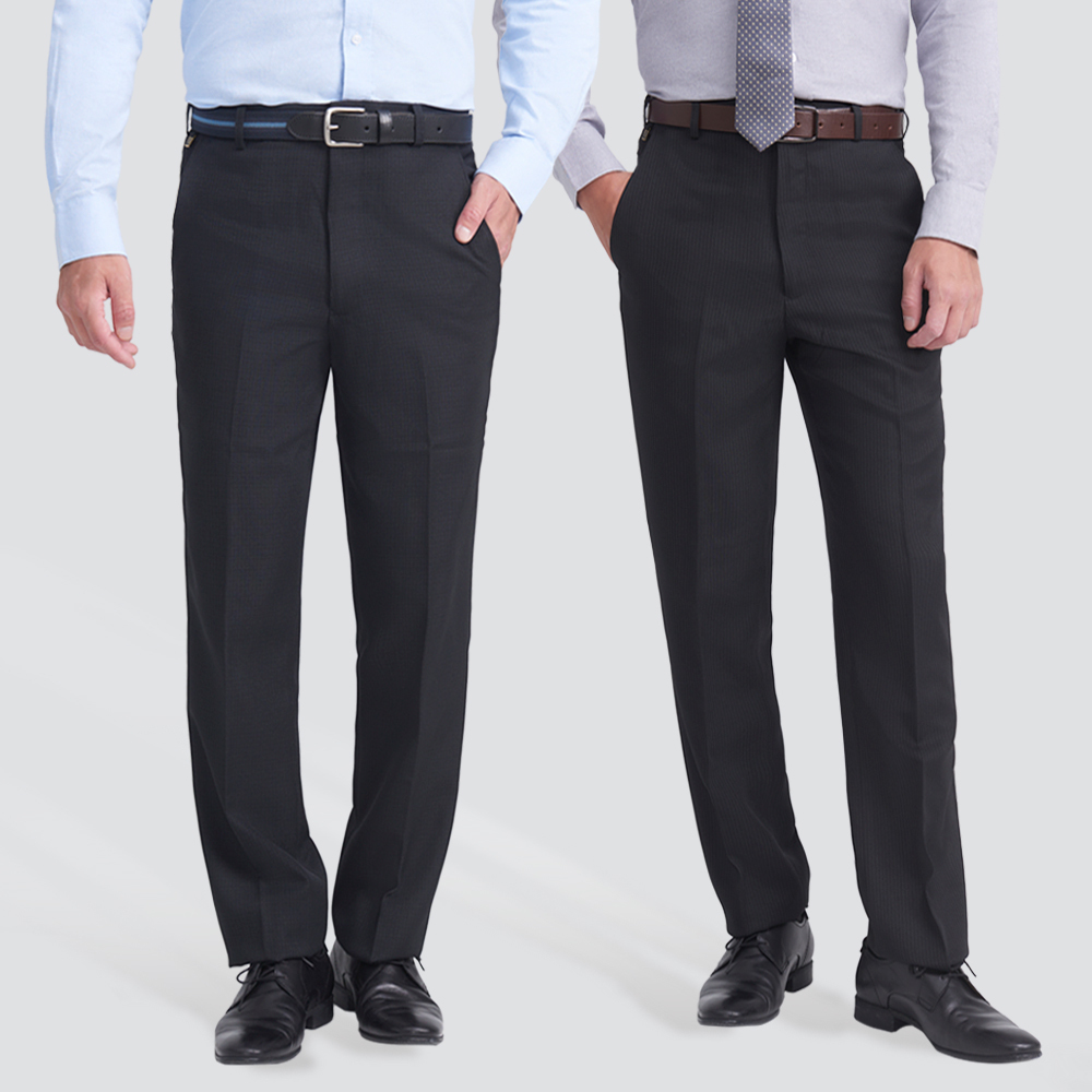 經典紋理西裝褲-四色