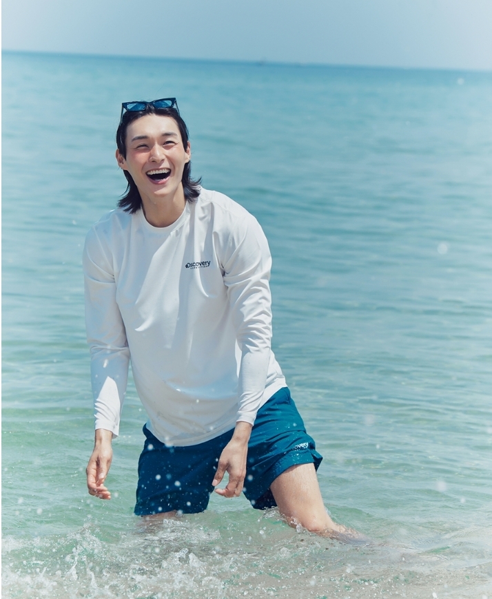 韓國代購 Discovery Expedition 男 Main Crew 海灘 防曬上衣 防磨衣 JUN