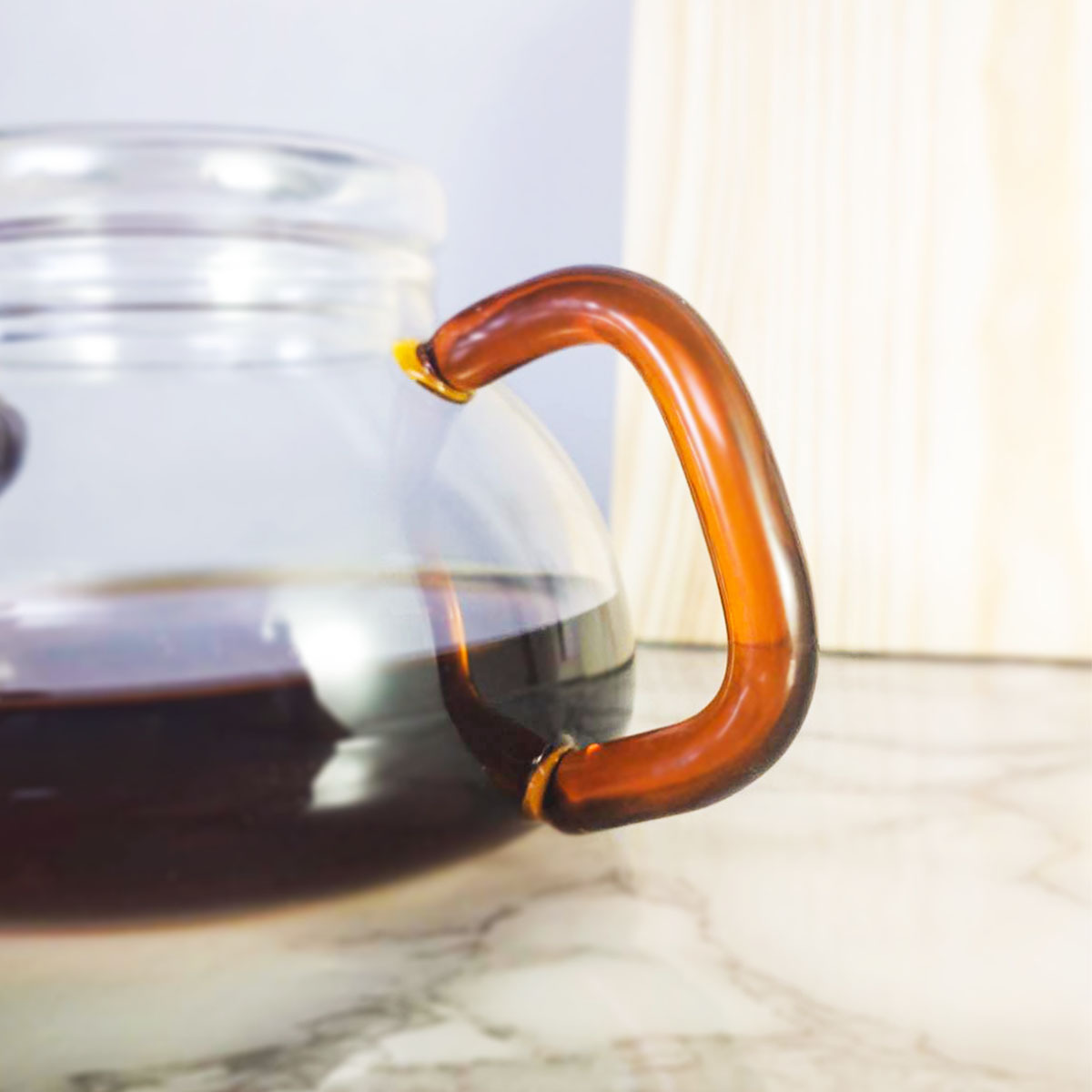 日詮玻璃花茶壺