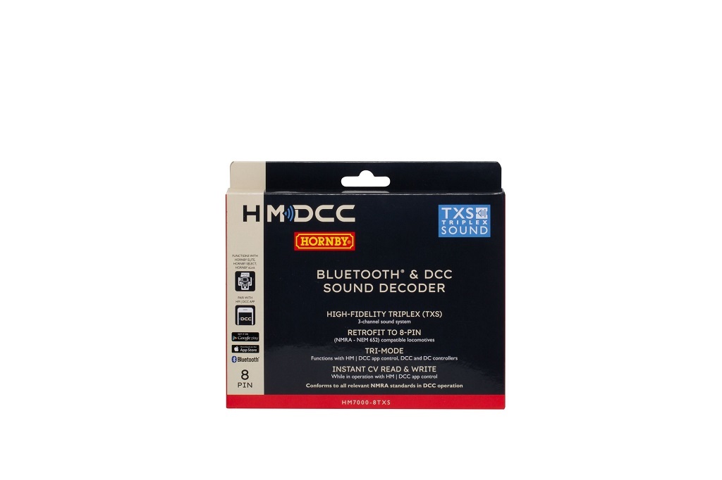 Hornby R7336 HM7000-8TXS: Bluetooth® & DCC Sound Decoder (8-pin) TXS Sound Decoders