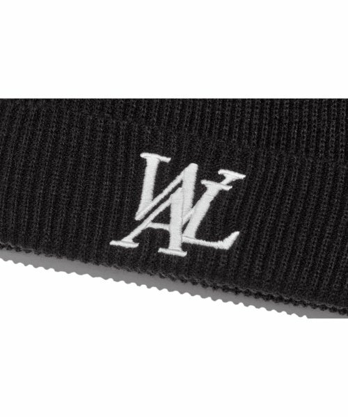 #現貨 韓國 WOOALONG 刺繡大LOGO 毛帽