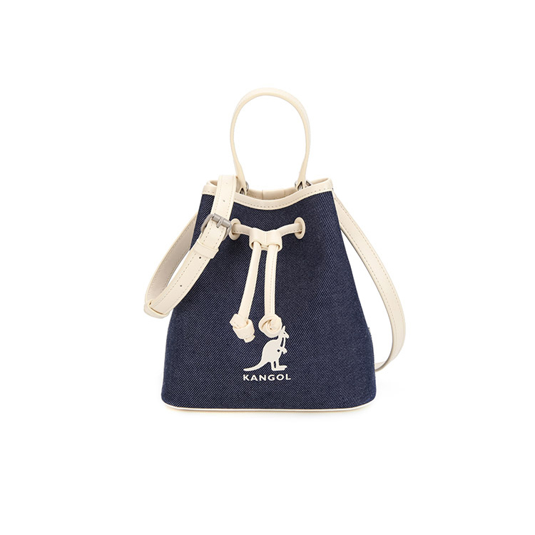 <韓國代購> KANGOL DUO CANVAS BUCKET BAG III