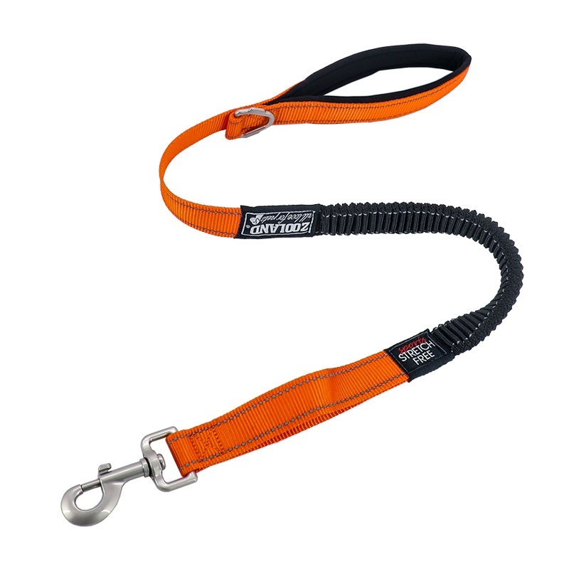 Zooland Shock Absorbing Leash Orange 85cm (medium to large dogs)