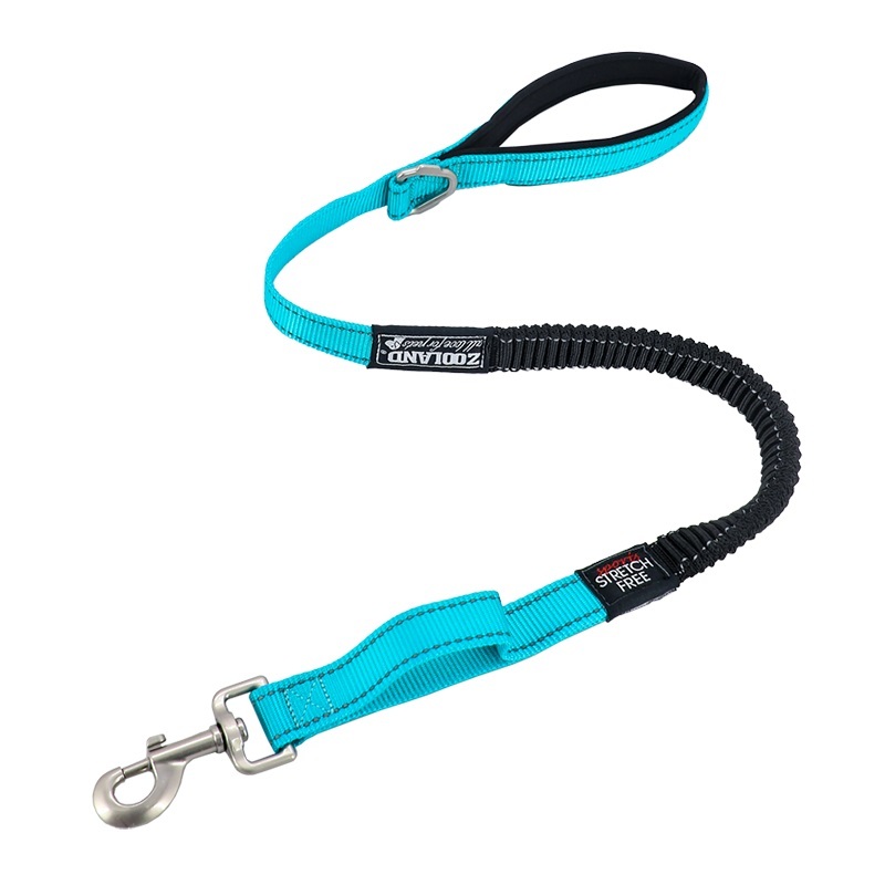 Zooland Shock Absorbing Leash Blue 85cm (medium to large dogs)