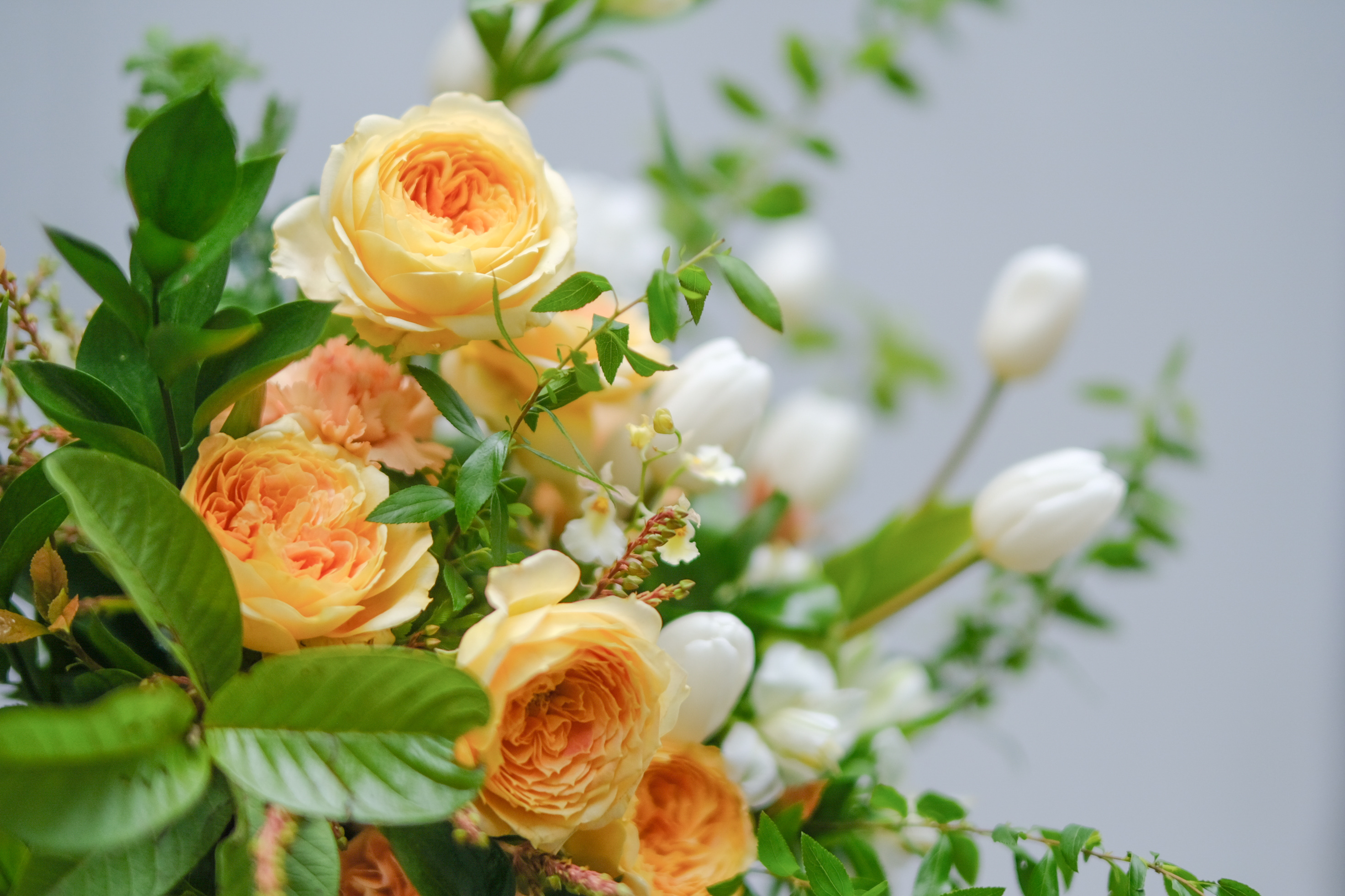 巧偶花藝_捧花精選_白橘綠