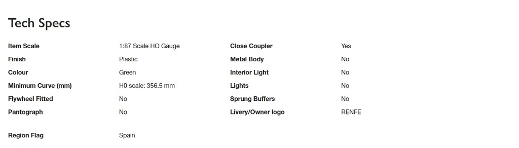 Electrotren HE4015 HO規 RENFE 軍用列車(1客車廂+2台有載裝甲車的板車)