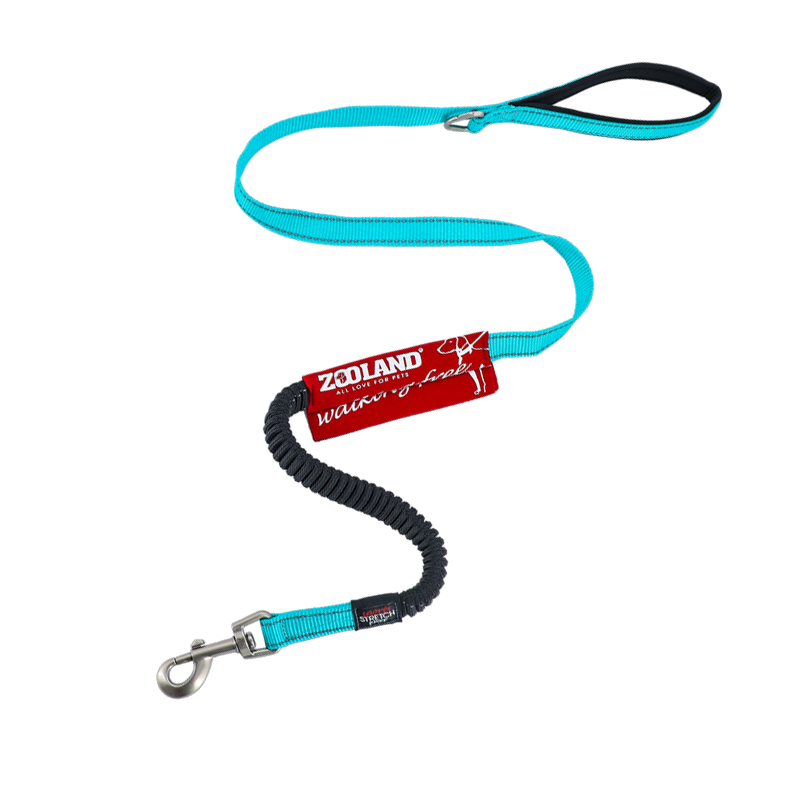 Zooland Shock Absorbing Leash Blue 120cm (small to medium dogs)