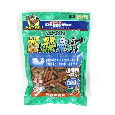 DoggyMan - 野菜白身魚雞條 400g