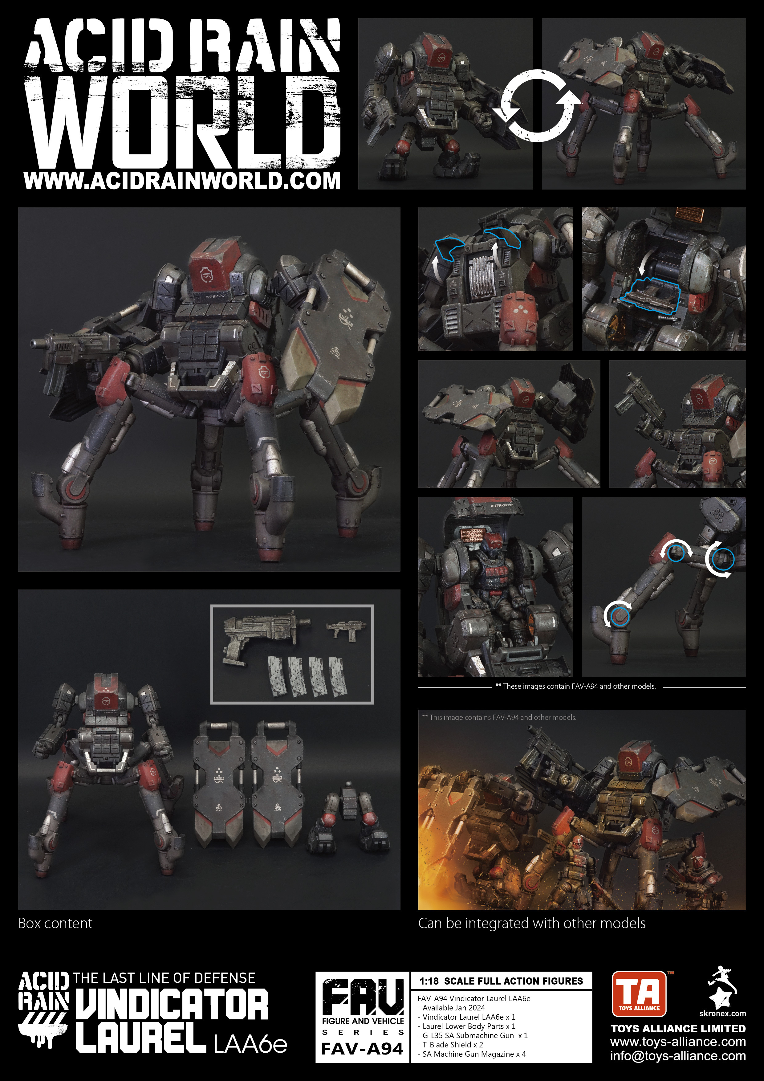 Toys Alliance : 1/18 FAV-A94 裁決者鍩戎 LAA6e 酸雨戰爭