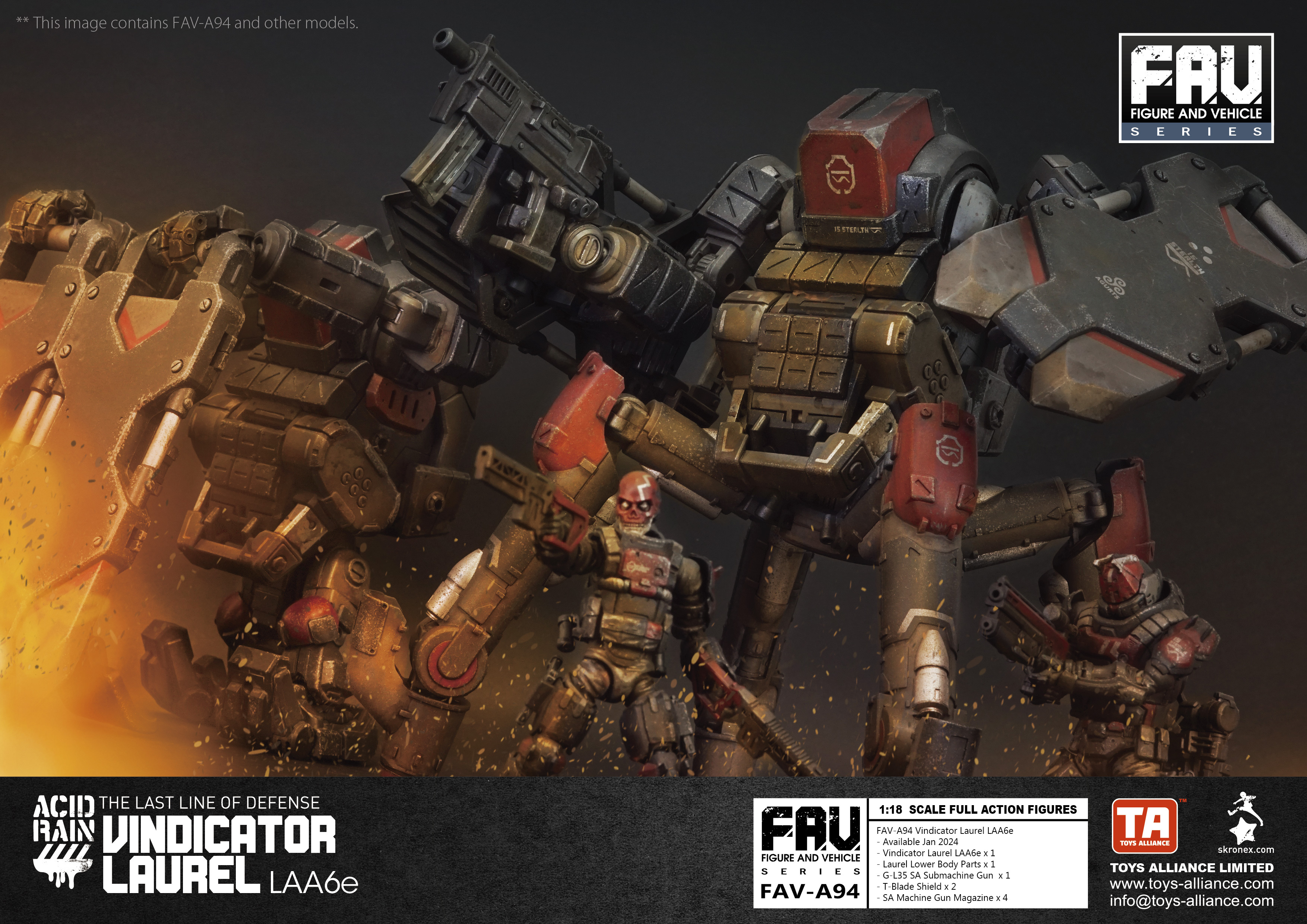 Toys Alliance : 1/18 FAV-A94 裁決者鍩戎 LAA6e 酸雨戰爭