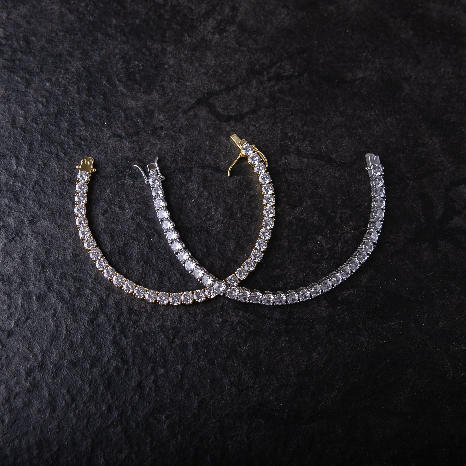 3mm - 6mm經典單排鑽網球手鍊