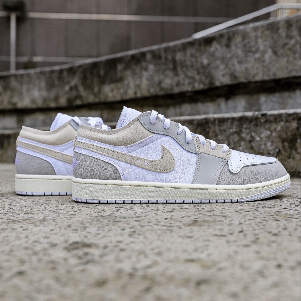 Nike Air Jordan 1 Low SE Craft 縫線米白灰 DN1635-002