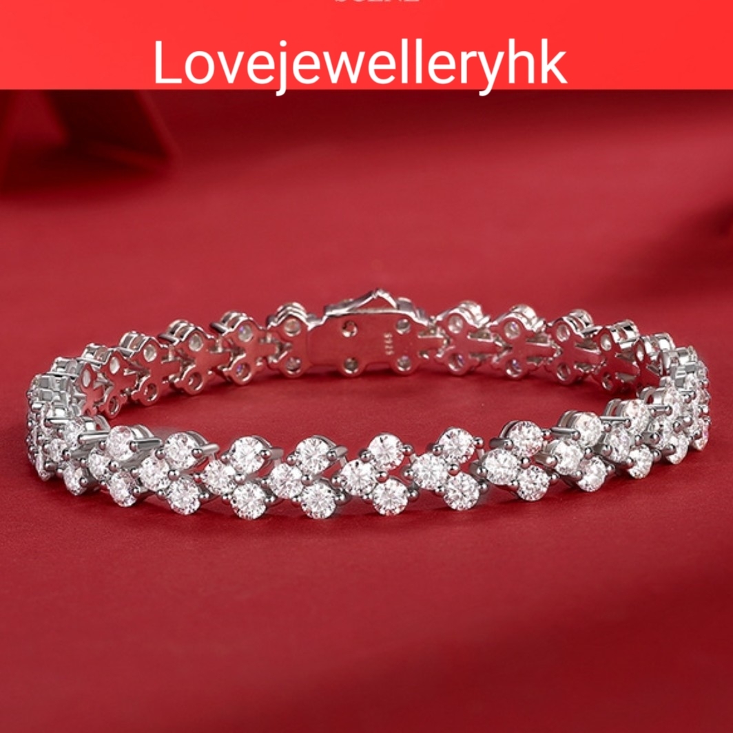 9卡莫桑鑽手鏈 B9C009