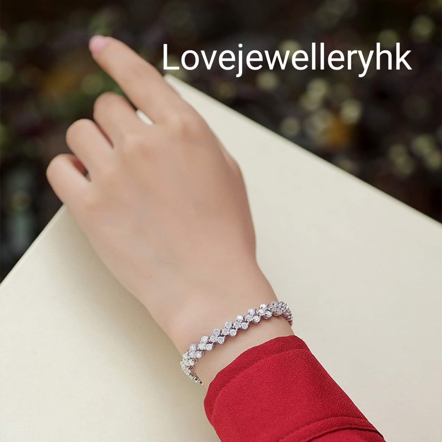 9卡莫桑鑽手鏈 B9C009