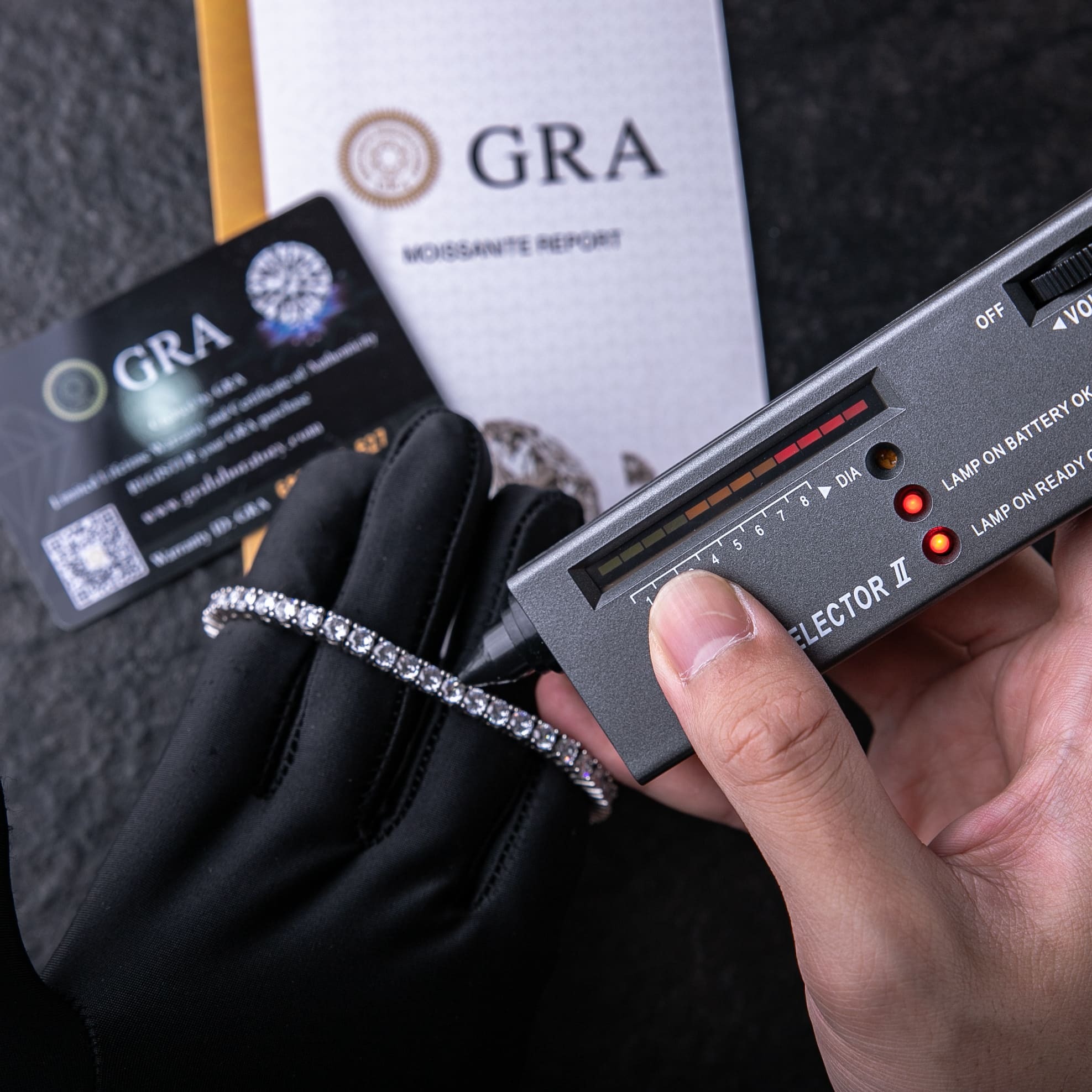 925純銀莫桑石3mm - 6mm經典單排鑽網球手鍊