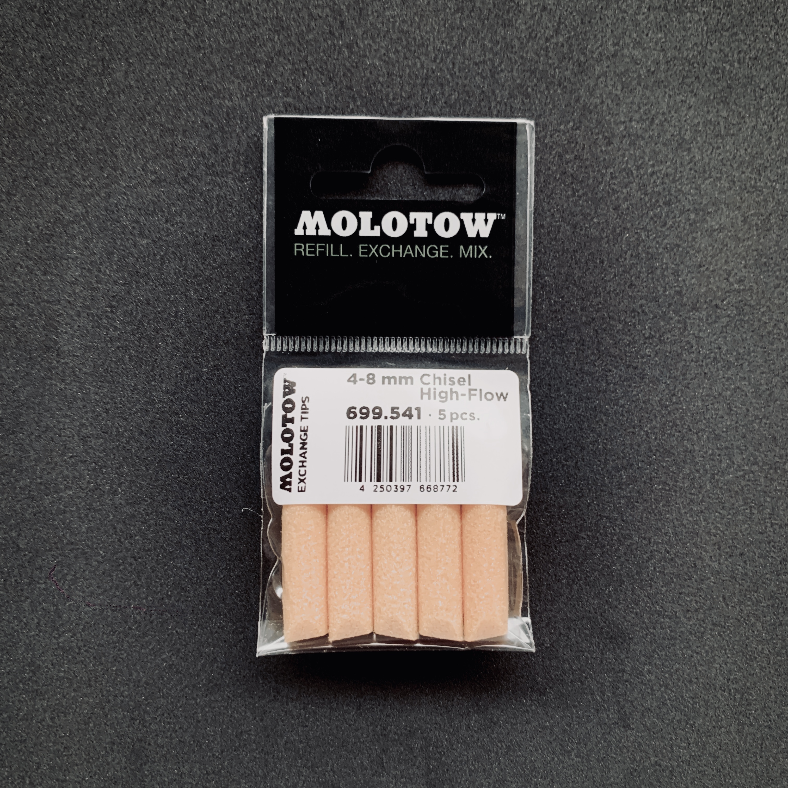 Chisel -Tip 斜尖 4 -8mm 5pc.