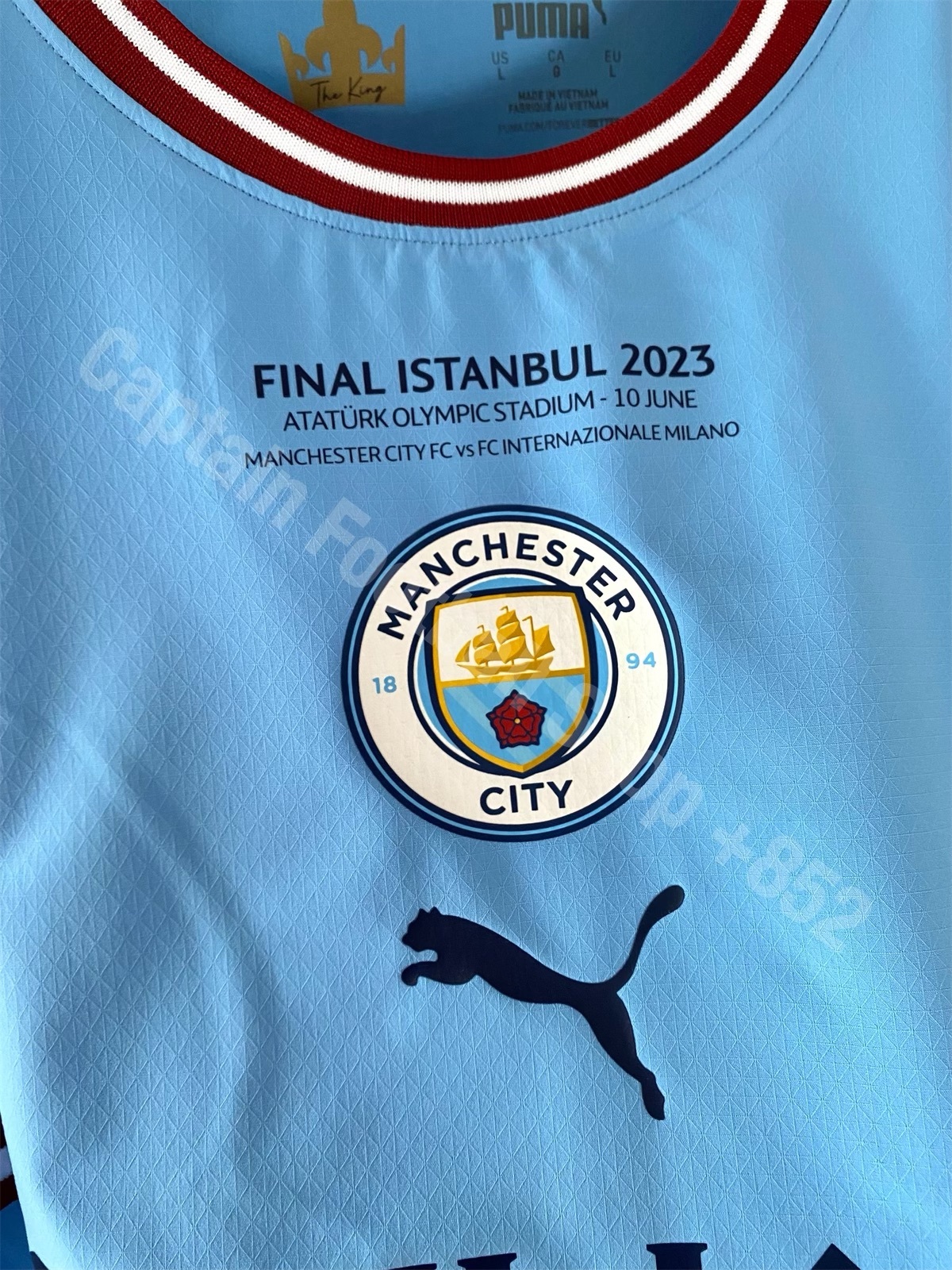 Manchester City 2022-2023 Puma Home Authentic player sh