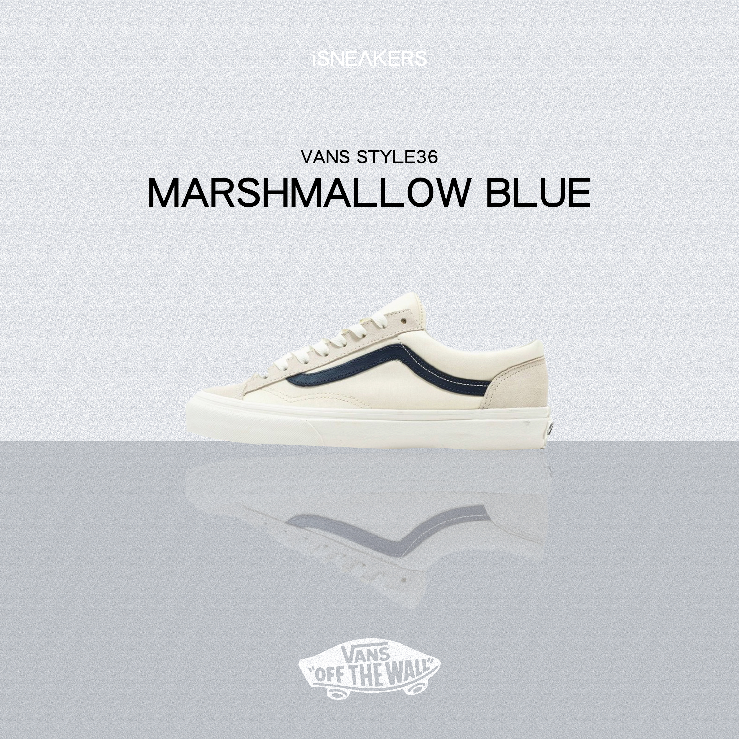 iSNEAKERS｜Vans Style36 "Marshmallow Blue" 米色 藍線 GD權志龍 VN0A3DZ3KE6
