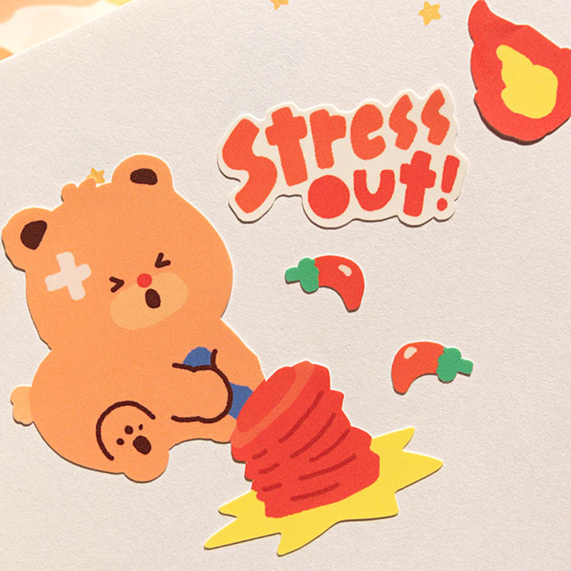 Khakiz Sticker－Punch Punch (Korean Stationery Brand)