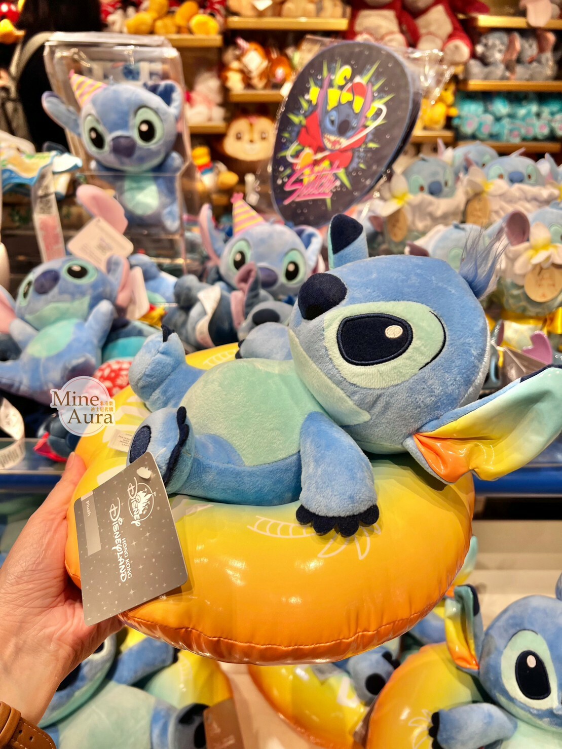 (限時特價) 史迪奇 Stitch 坐游泳圈 造型 娃娃 玩偶 星際寶貝 Lilo & Stitch -上海迪士尼樂園