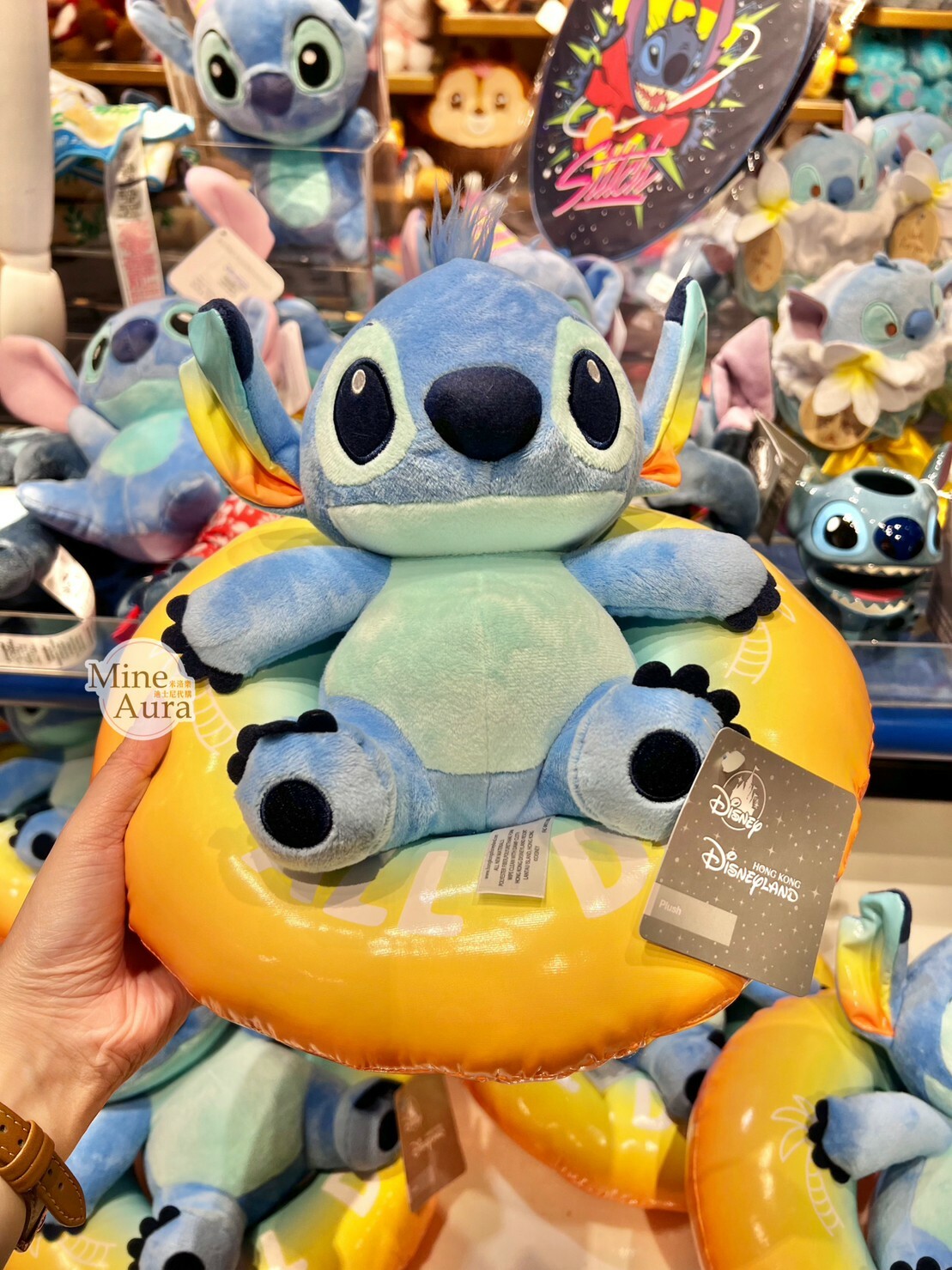 (限時特價) 史迪奇 Stitch 坐游泳圈 造型 娃娃 玩偶 星際寶貝 Lilo & Stitch -上海迪士尼樂園