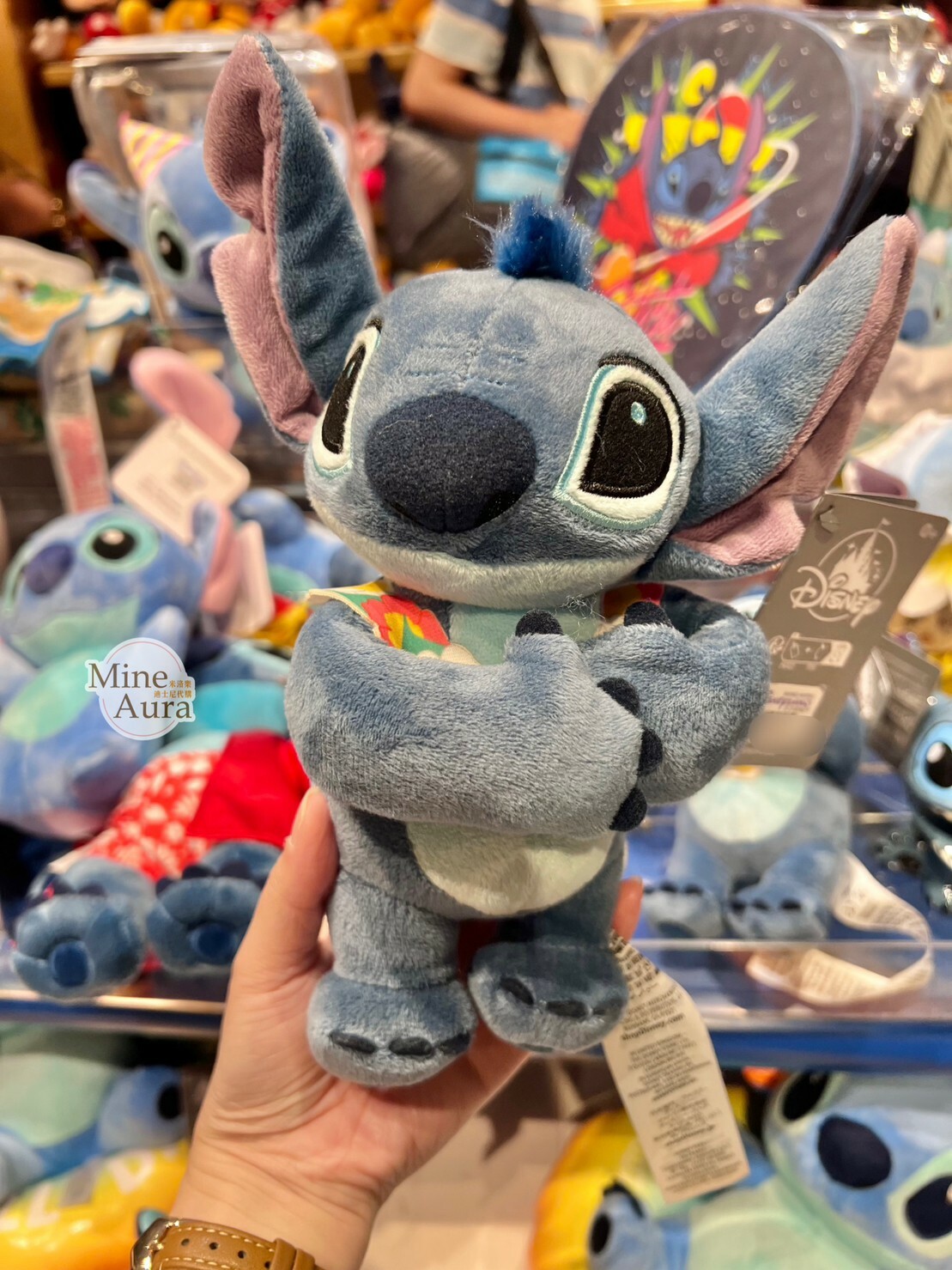 史迪奇 Stitch 花圈造型 抱抱 設計 娃娃 玩偶 星際寶貝 Lilo & Stitch -香港迪士尼樂園