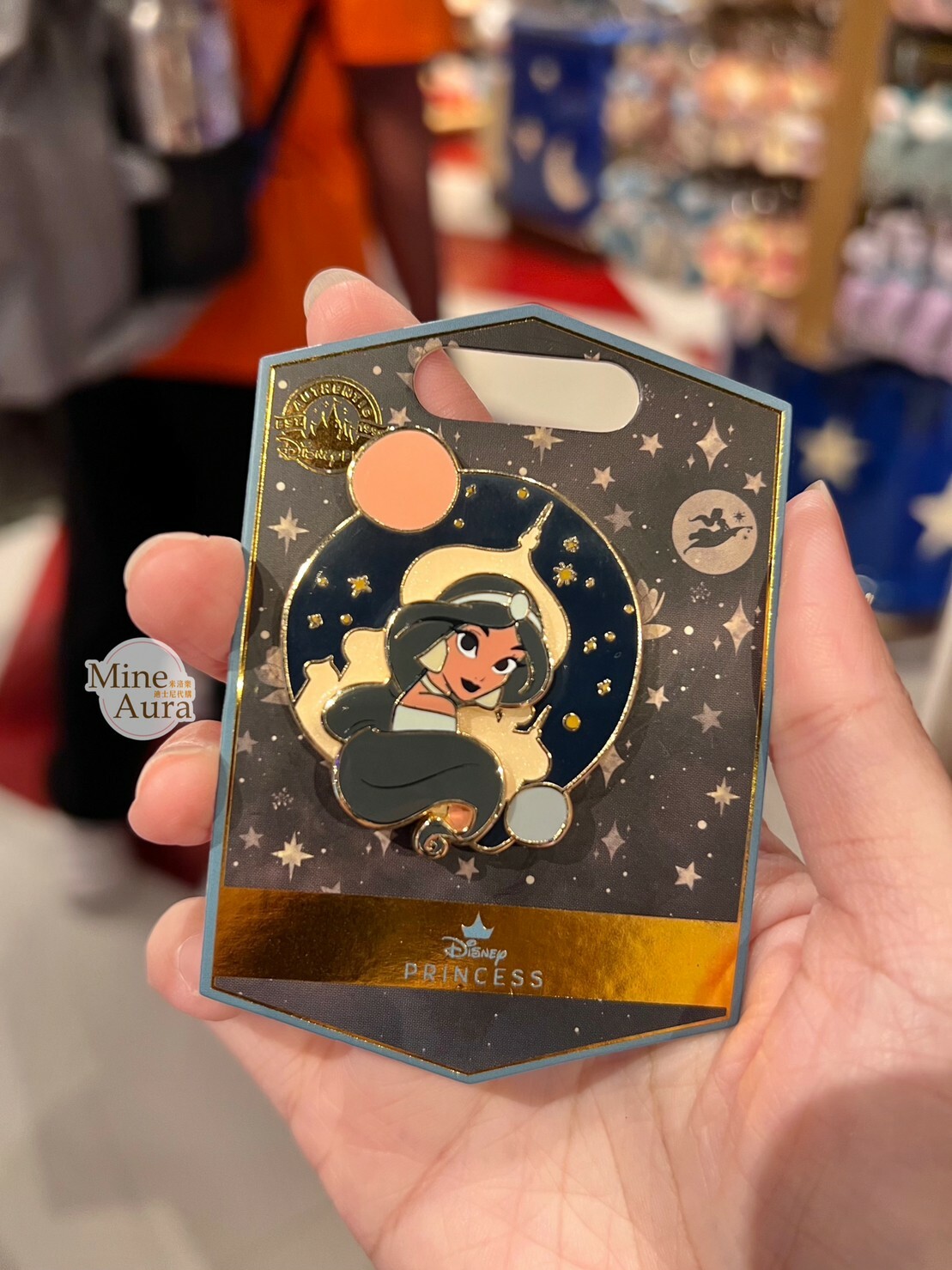 茉莉公主 Jasmine 人像 城堡剪影 造型 徽章 PIN 阿拉丁 Aladdin -香港迪士尼樂園