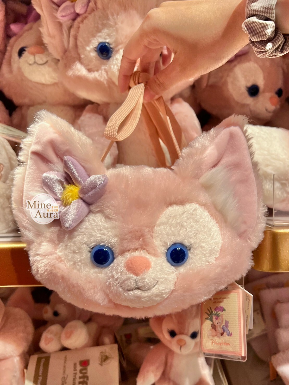 (現貨) 玲娜貝兒 Lina bell 大頭 絨毛 票卡包 掛脖 -香港迪士尼樂園