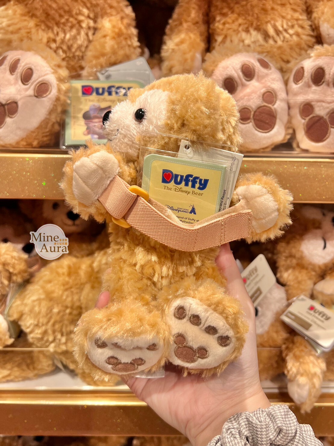 (現貨) 達菲 Duffy 抱抱 絨毛 造型 窗簾束帶 窗簾綁帶 -香港迪士尼樂園