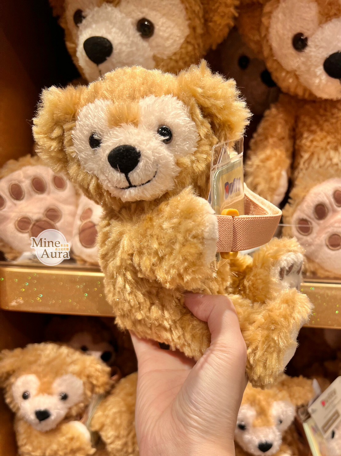 (現貨) 達菲 Duffy 抱抱 絨毛 造型 窗簾束帶 窗簾綁帶 -香港迪士尼樂園