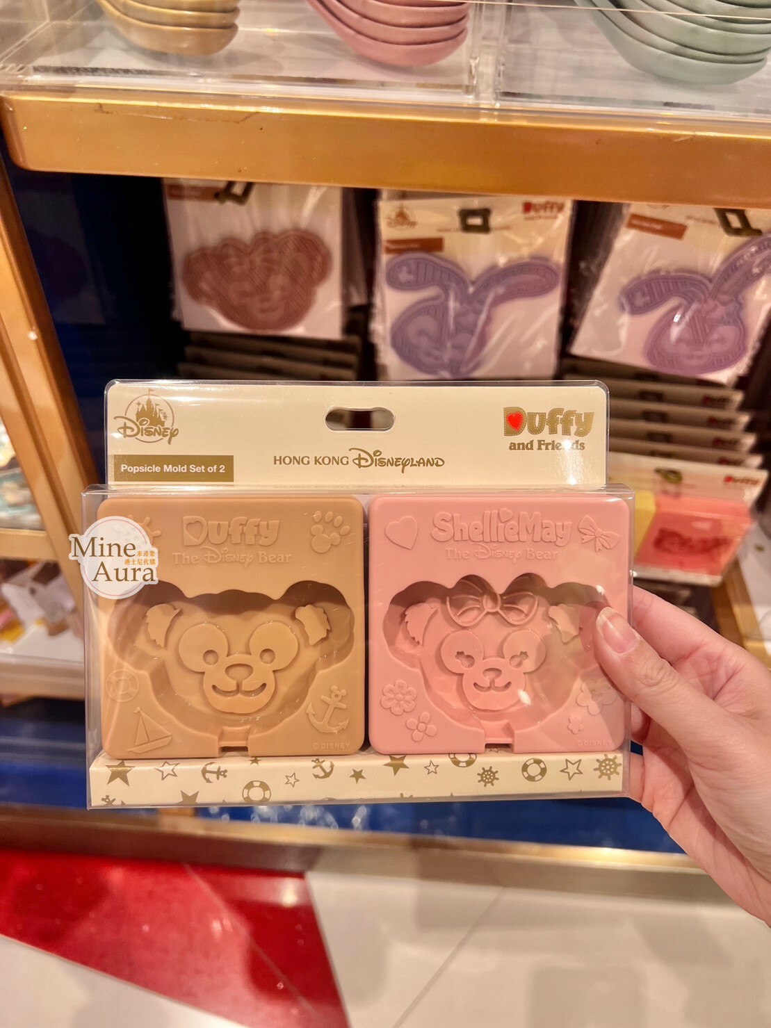 (現貨) 達菲 Duffy 雪莉玫 ShellieMay 大頭 造型 冰棒 模具 2入組 -香港迪士尼樂園
