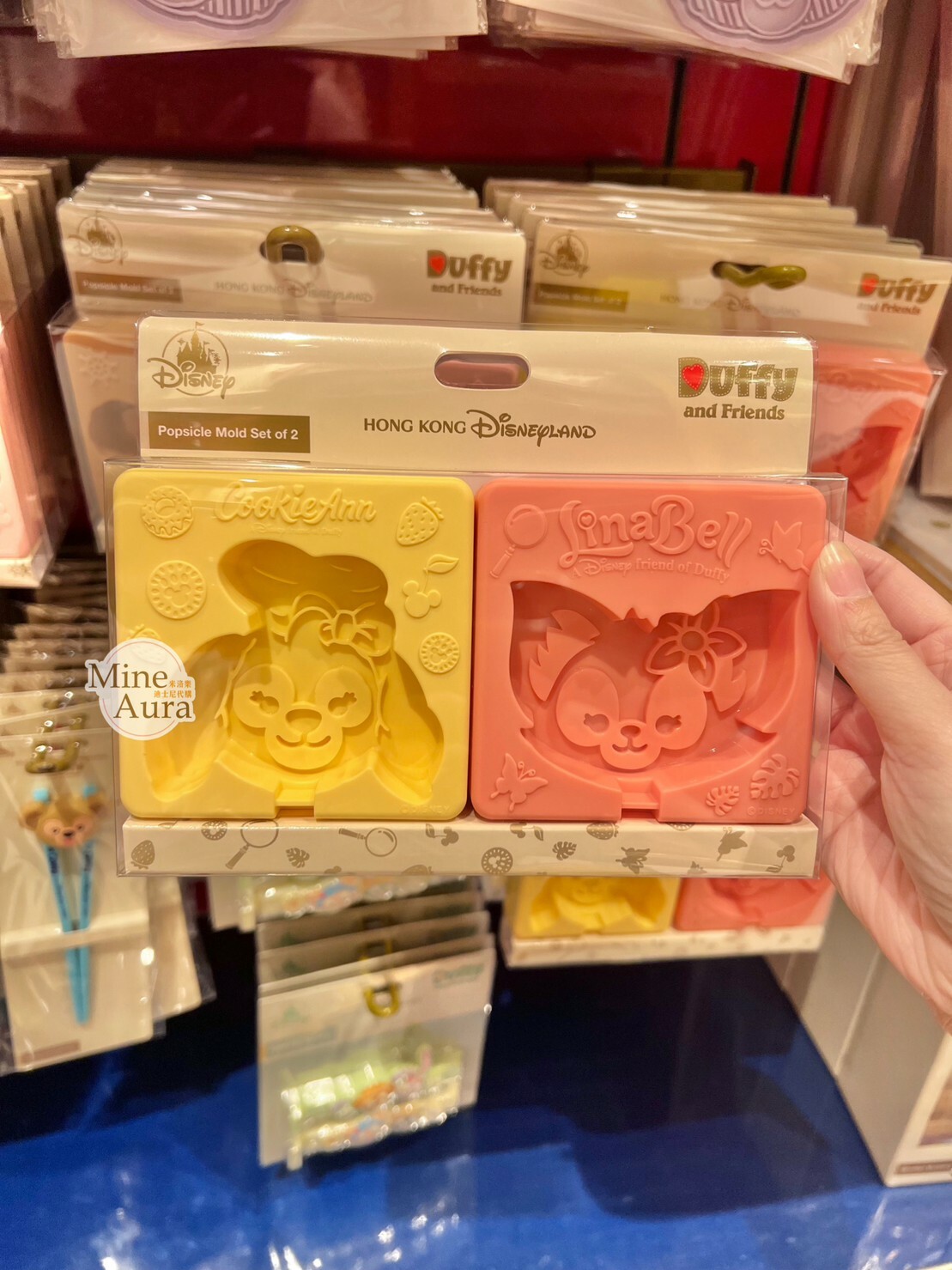 (現貨) 可琦安 餅乾 CookieAnn 玲娜貝兒 LinaBell 大頭 造型 冰棒 模具 2入組 -香港迪士尼樂園