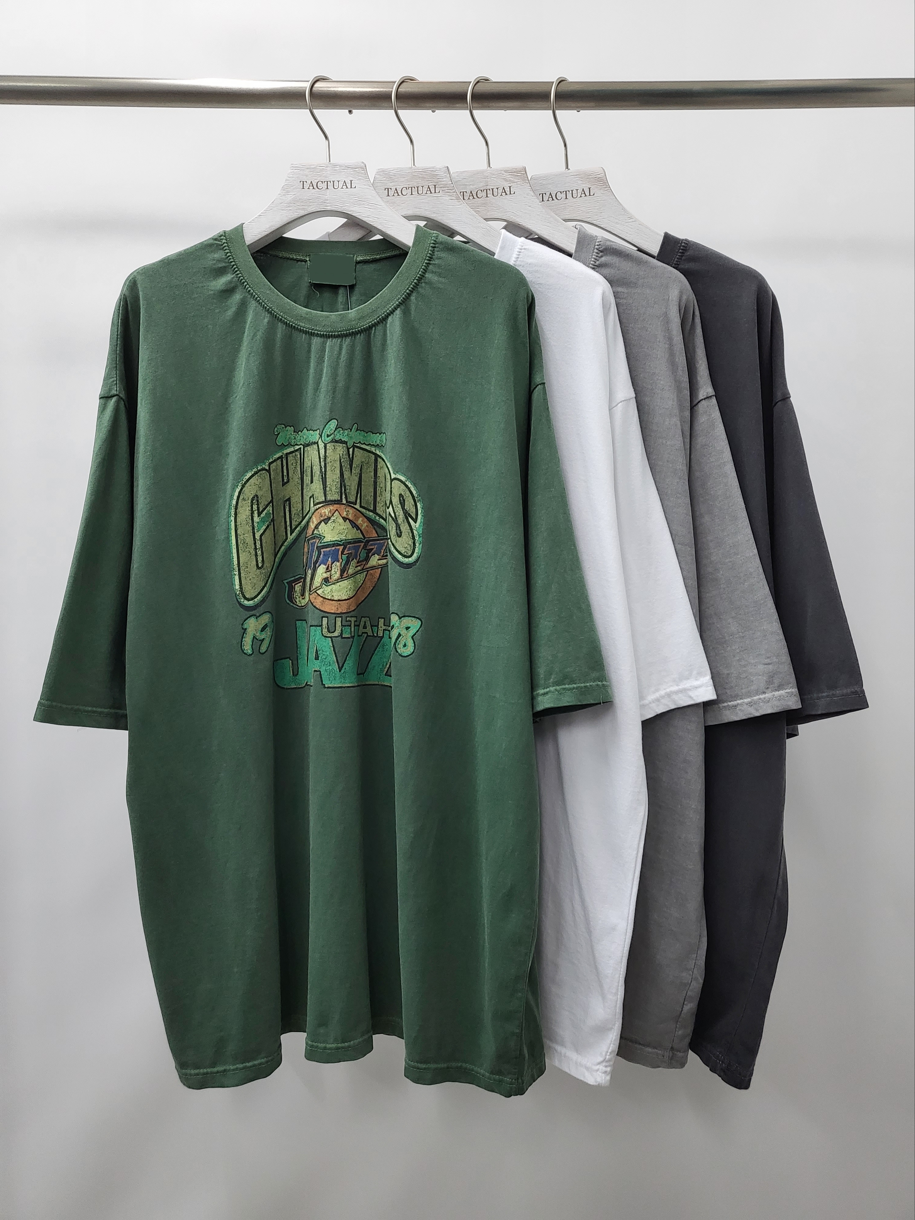 洗水英文字圖案短袖Tee T5032