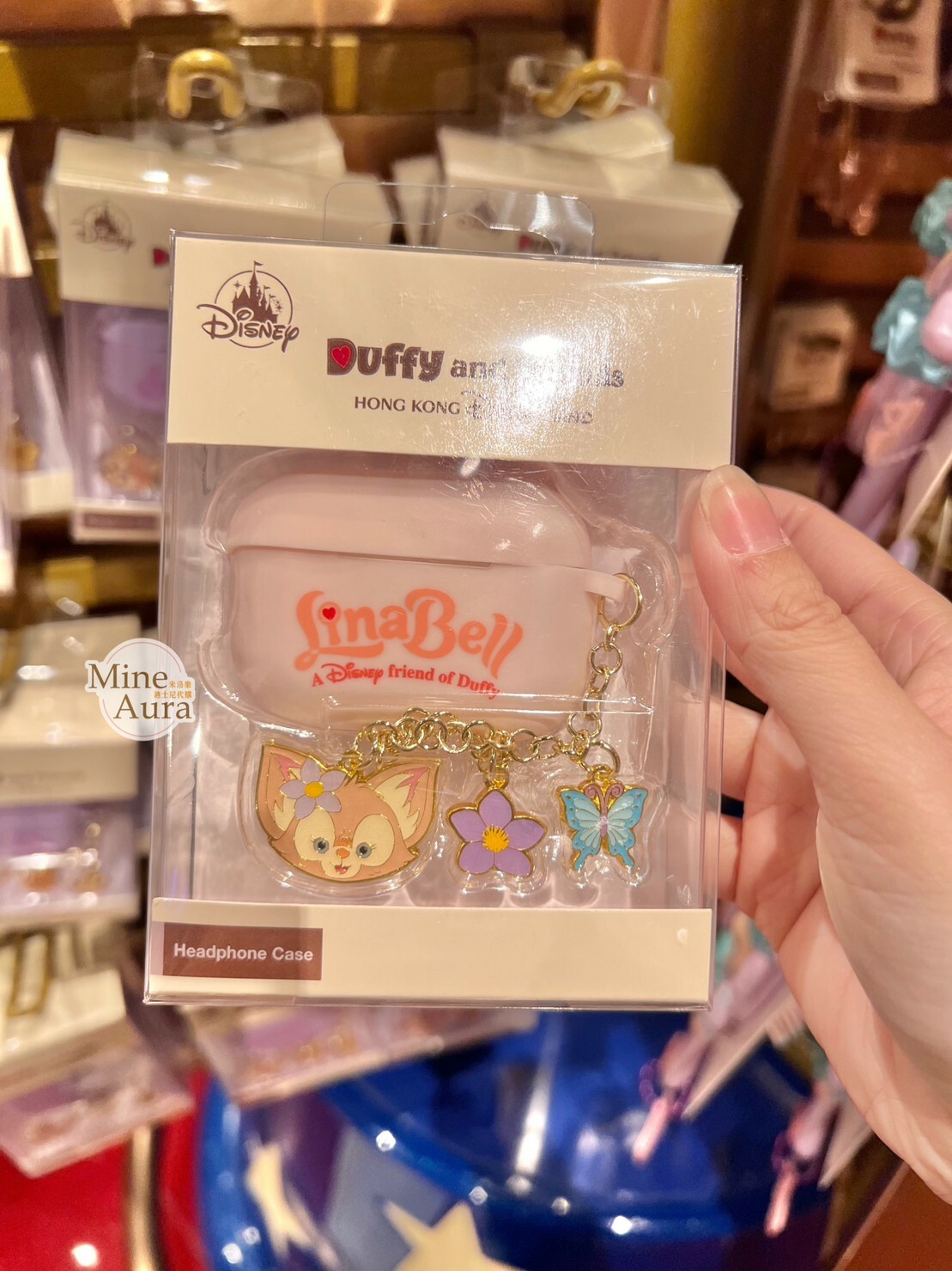 玲娜貝兒 Lina bell 蝴蝶墜飾 apple AirPods Pro 耳機保護套 -香港迪士尼樂園