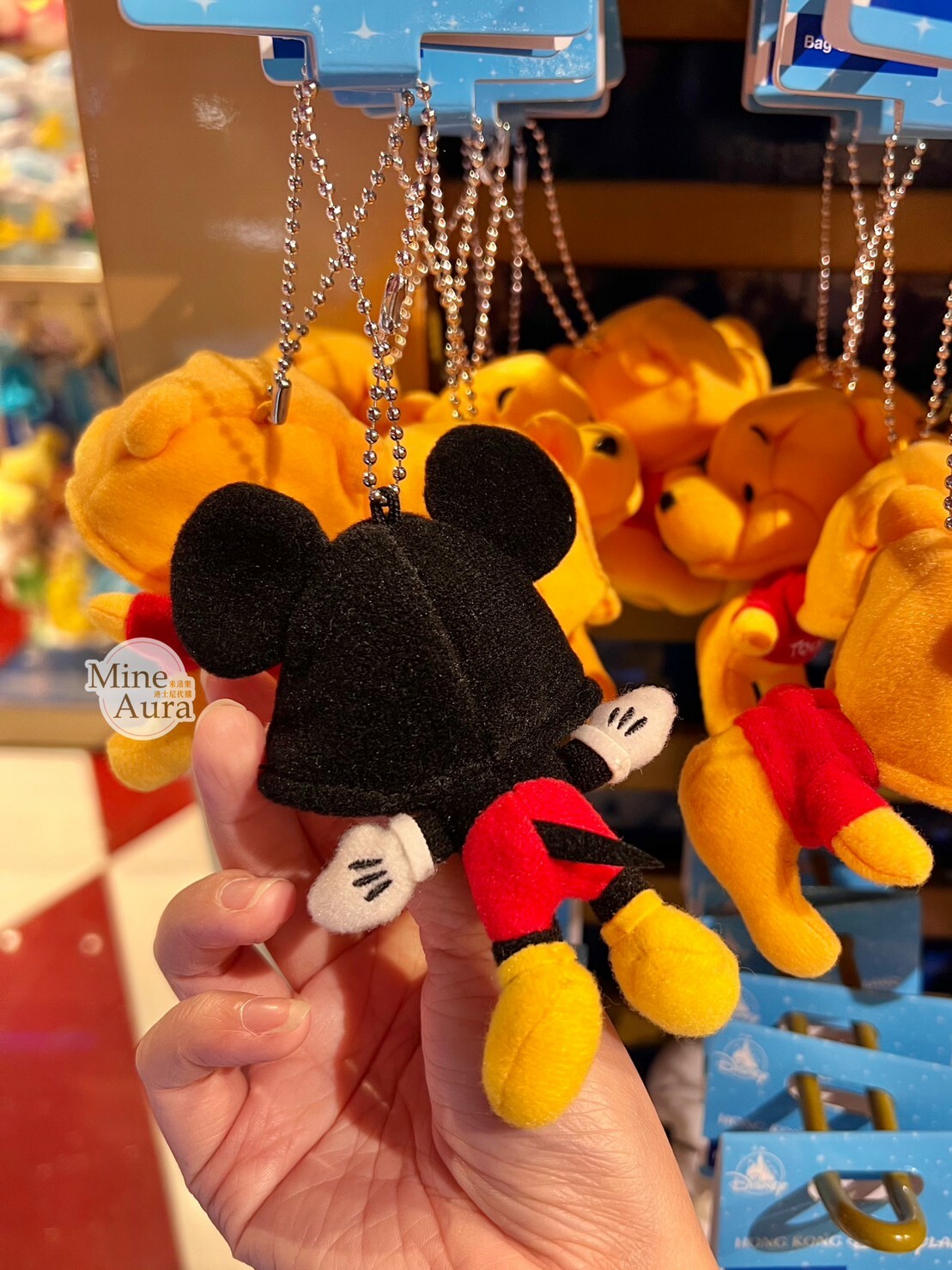 米奇 Mickey 頭套造型 鑰匙圈 吊飾 -香港迪士尼樂園