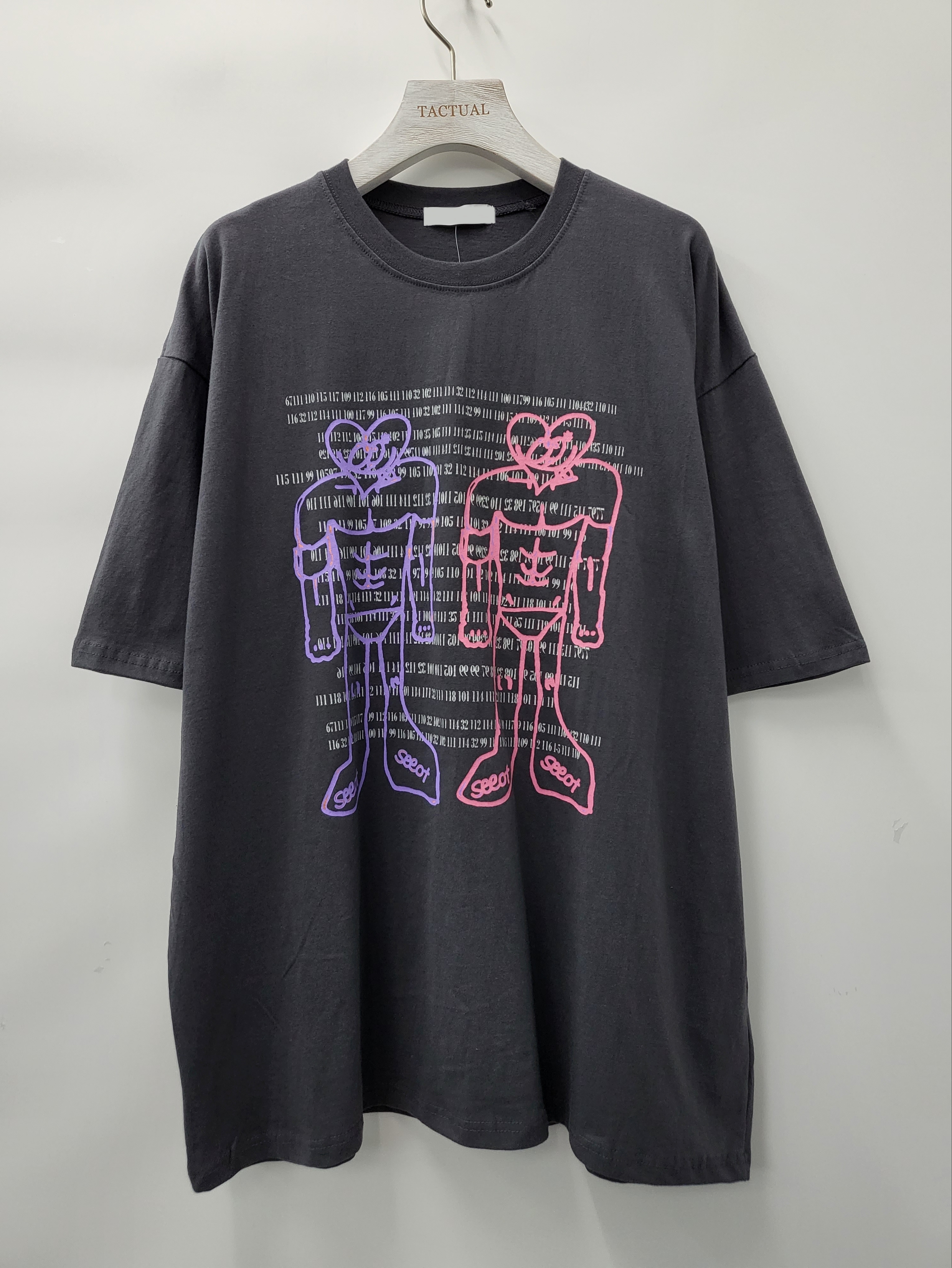 英文字圖案短袖Tee T4966